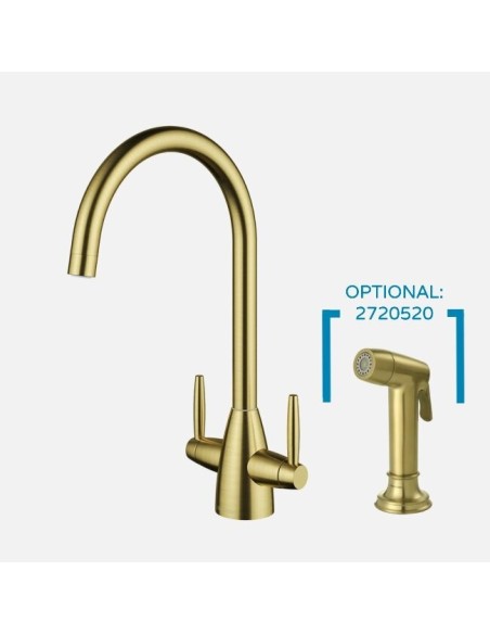 Robinet  Clearwater Tutti Laiton Brossé Robinet De Cuisine Traditionnel