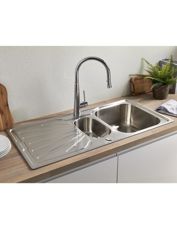 Mitigeur De Cuisine Porrima Style Américain Avec Douchette Flexible 2