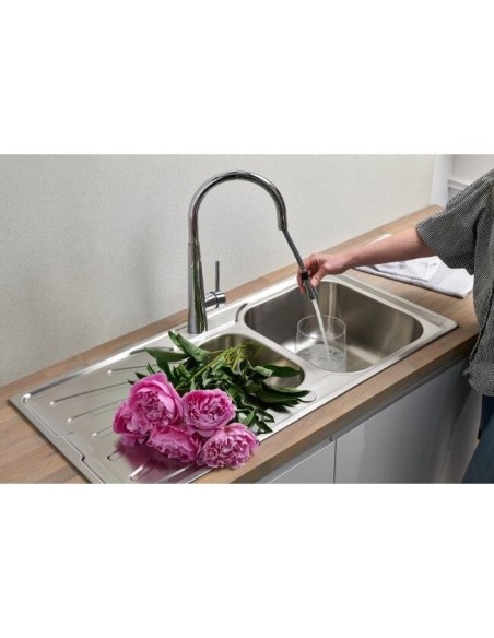 Mitigeur De Cuisine Porrima Style Américain Avec Douchette Flexible