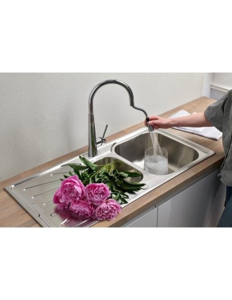 Mitigeur De Cuisine Porrima Style Américain Avec Douchette Flexible