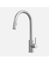 Robinet De Cuisine Tuscany Levier Latéral Et Douchette Extractible Chrome