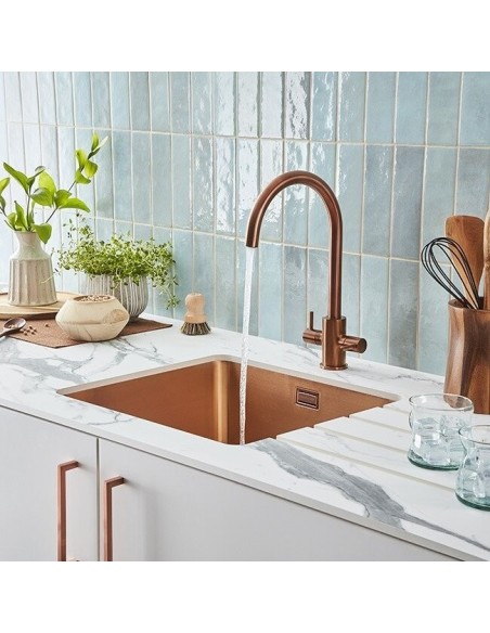 Robinet De Cuisine Clearwater Rococo En Cuivre Brossé - Mitigeur De Cuisine En Ligne
