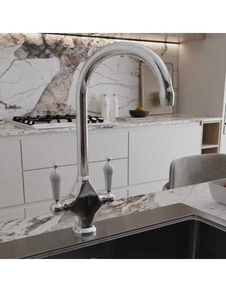Robinet De Cuisine Easyflow Columbia À Poignées Céramique