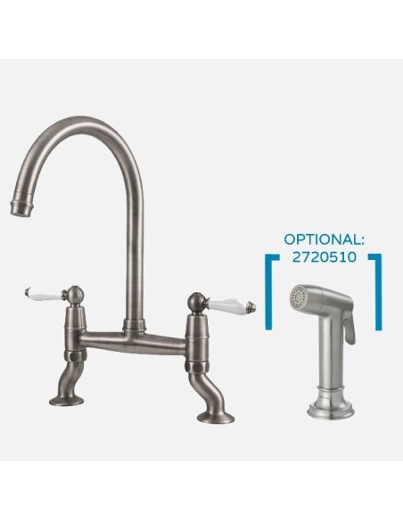 Robinet Pont Clearwater Elegance En Nickel Brossé