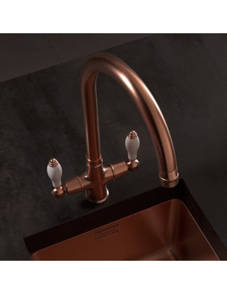 Robinet De Cuisine Clearwater Elegance En Cuivre Brossé