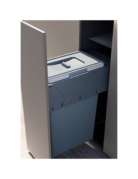 Poubelle Elletipi Coulissante - 1 Bac De 35 L Pour Meuble De 300 mm