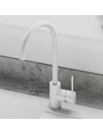 Robinet Blanc Effet Granit  - Robinet Pour Éviers Blancs 2