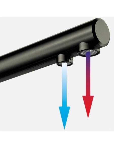Robinet Clearwater 3-en-1 Hydra Gris, Eau Chaude Froide et Filtrée
