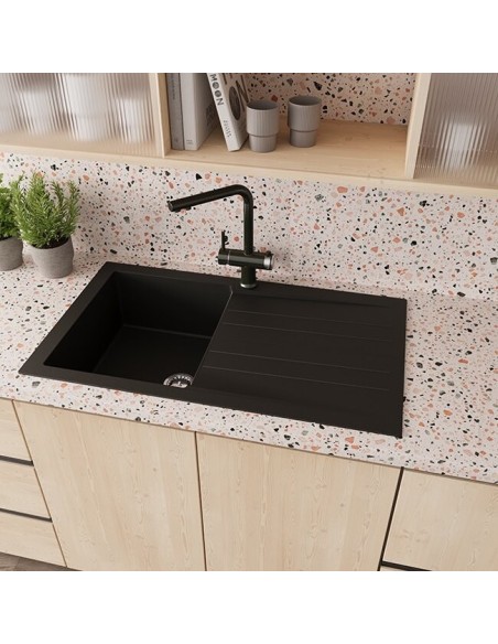 Robinet Clearwater 3-en-1 Hydra Gris, Eau Chaude Froide et Filtrée