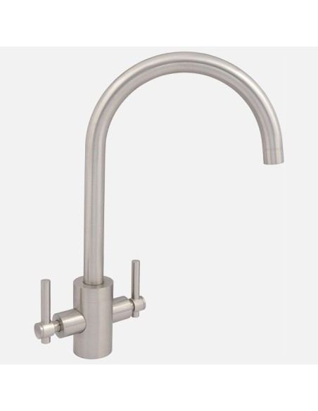 Robinet De Cuisine Clearwater Rococo En Chrome Brossé - Mitigeur De Cuisine En Ligne