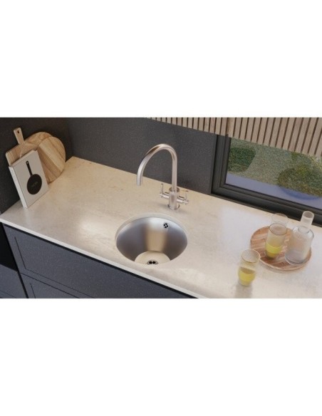 Robinet De Cuisine Clearwater Rococo En Chrome Brossé - Mitigeur De Cuisine En Ligne