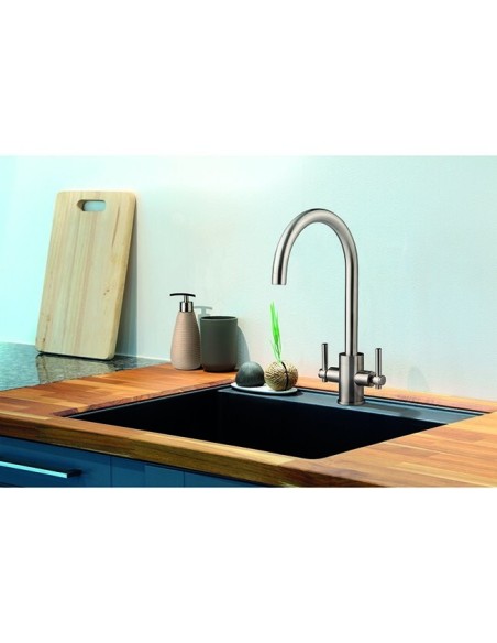 Robinet De Cuisine Clearwater Rococo En Chrome Brossé - Mitigeur De Cuisine En Ligne