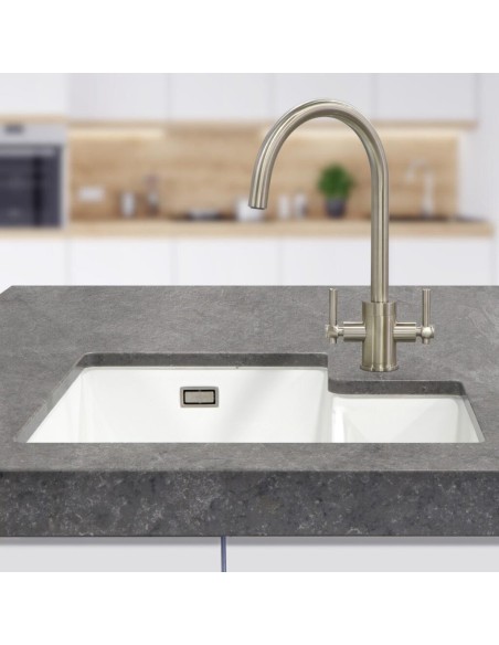 Robinet De Cuisine Clearwater Rococo En Chrome Brossé - Mitigeur De Cuisine En Ligne
