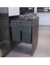 Poubelle Coulissante À Fermeture Douce 78 L Pour Meuble De 600 mm