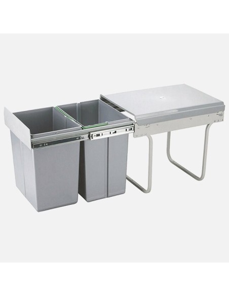 Poubelle Coulissante Compacte 40 L Pour Meuble De 400 mm