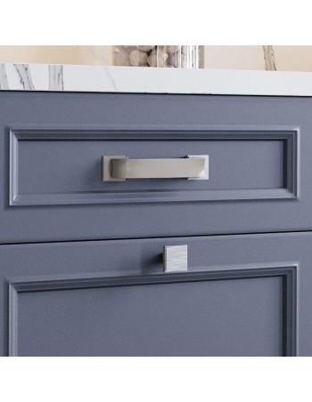Collection Moderne De Poignées Et Boutons En Nickel Brossé