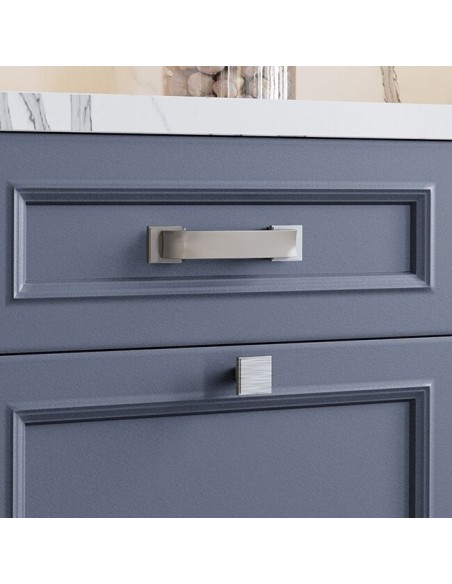 Collection Moderne De Poignées Et Boutons En Nickel Brossé