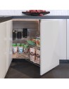 Meuble D'Angle Intelligent A Fermeture Douce - Rangement De Cuisine