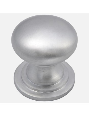 Bouton Style Victorien En Nickel Satiné - Boutons De Porte De Cuisine 2