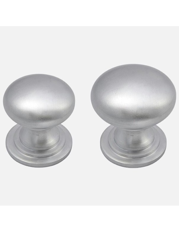 Bouton Style Victorien En Nickel Satiné - Boutons De Porte De Cuisine