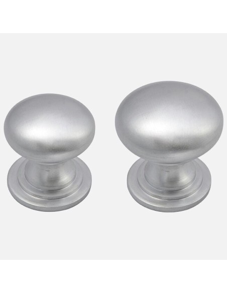 Bouton Style Victorien En Nickel Satiné - Boutons De Porte De Cuisine