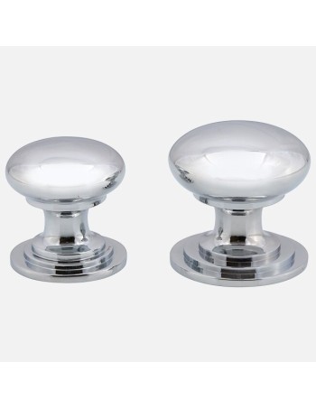 Bouton Style Victorien En Chrome Poli - Boutons De Porte De Cuisine