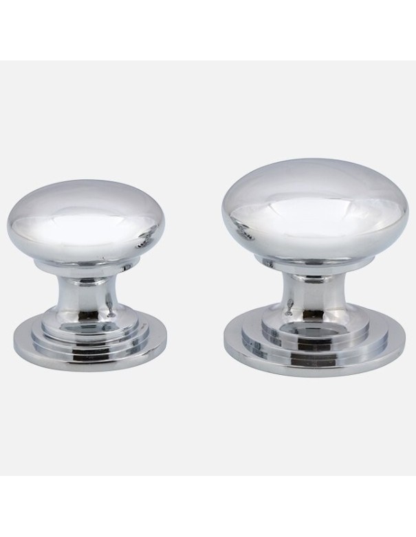Bouton Style Victorien En Chrome Poli - Boutons De Porte De Cuisine