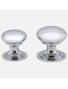 Bouton Style Victorien En Chrome Poli - Boutons De Porte De Cuisine