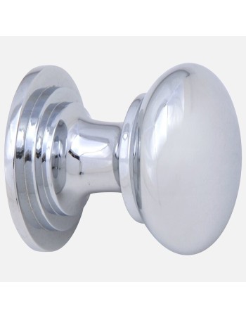 Bouton Style Victorien En Chrome Poli - Boutons De Porte De Cuisine 2