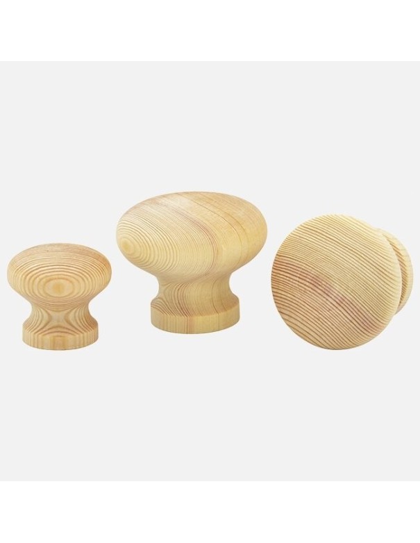 Bouton En Pin Brut - Boutons Meuble En Bois En Ligne