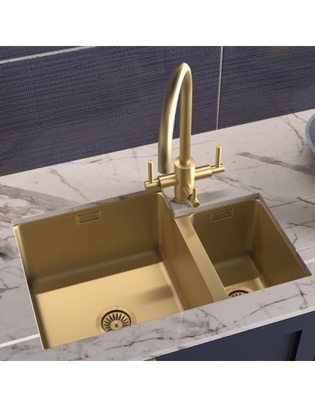 Robinet Clearwater Stella Tri-Spa Laiton Eau Chaude Froide et Filtrée
