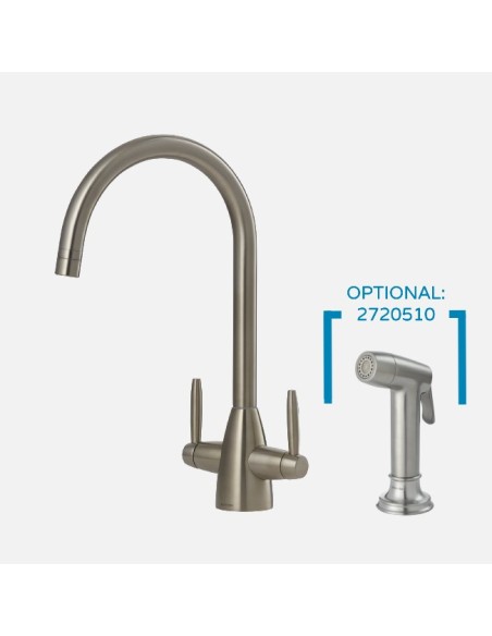 Robinet  Clearwater Tutti Chrome Brossé Robinet De Cuisine Moderne