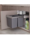 Poubelle Coulissante Compacte 40 L Pour Meuble De 400 mm