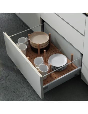 Support De Rangement En Bois Pour Tiroirs De Cuisine | Range-Vaisselles Pratique