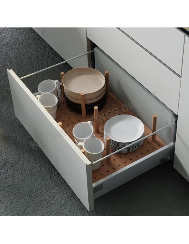 Support De Rangement En Bois Pour Tiroirs De Cuisine | Range-Vaisselles Pratique