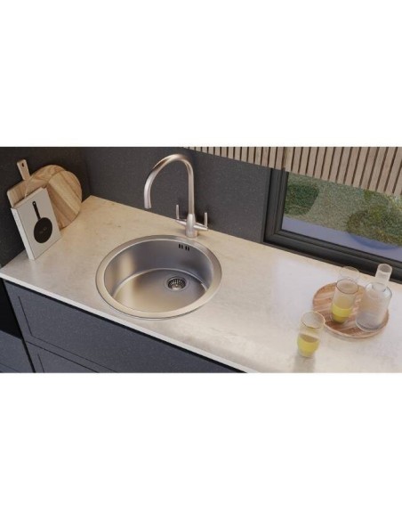 Robinet  Clearwater Tutti Chrome Brossé Robinet De Cuisine Moderne