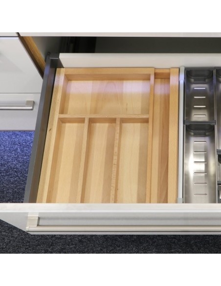 Range-Couverts En Bois Extensible - Organisateur De Tiroir De Cuisine