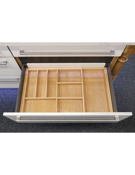 Range-Couverts En Bois Extensible - Organisateur De Tiroir De Cuisine