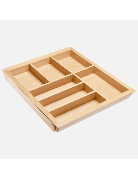 Range-Couverts En Bois Extensible - Organisateur De Tiroir De Cuisine