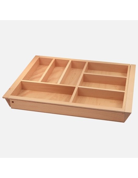 Range-Couverts En Bois Extensible - Organisateur De Tiroir De Cuisine