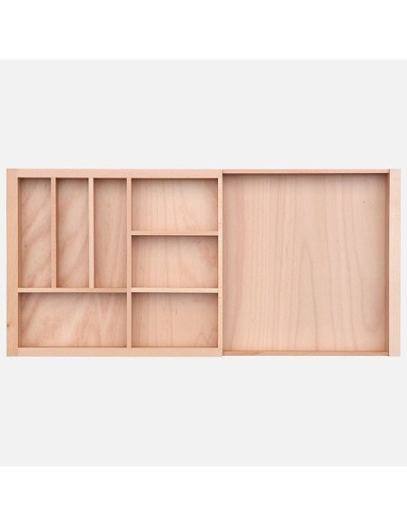 Range-Couverts En Bois Extensible - Organisateur De Tiroir De Cuisine