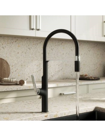 Mitigeur Effe Noir Bec Flexible Extractible - Mitigeur De Cuisine 2