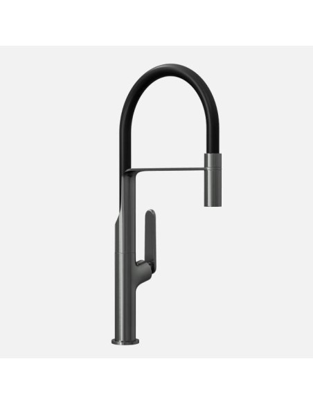 Mitigeur Effe Gris Foncé Bec Flexible Extractible - Mitigeur De Cuisine