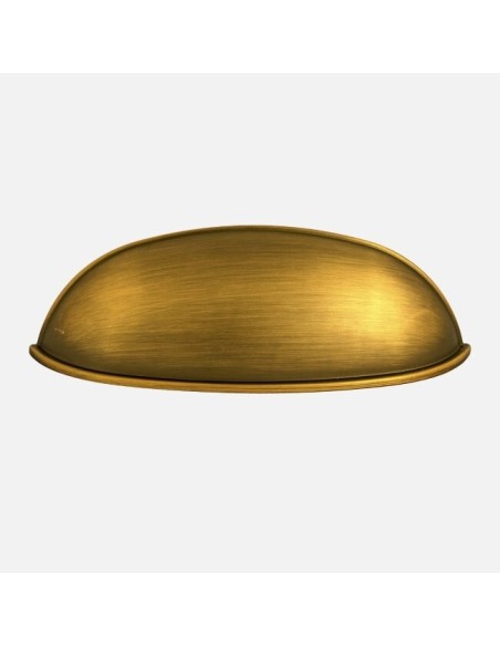 Poignée Coquille Et Bouton Ovale Monza Modernes Finition Bronze