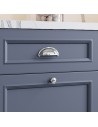 Oxford Poignées Coquille Et Boutons En Laiton Chrome Accessoires Cuisine