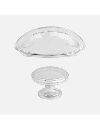 Oxford Poignées Coquille Et Boutons En Laiton Chrome Accessoires Cuisine 2