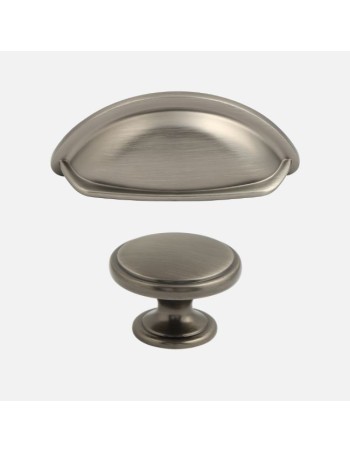 Oxford Poignées Coquille Et Boutons Gris Foncé - Accessoires Cuisine 2