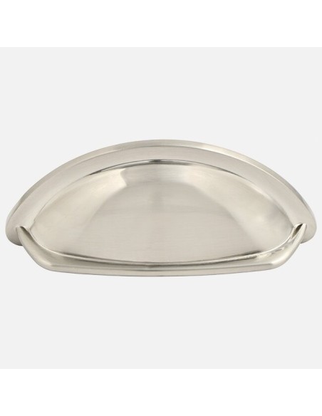 Oxford Poignées Coquille Et Boutons En Laiton Nickel Satiné