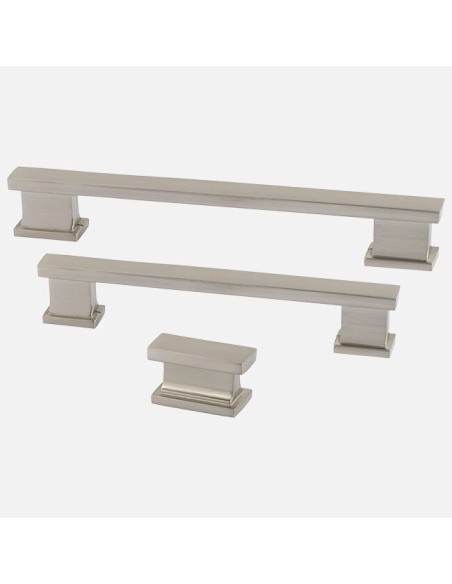 Poignée Et Boutons En Nickel Satiné - Collection Kensington