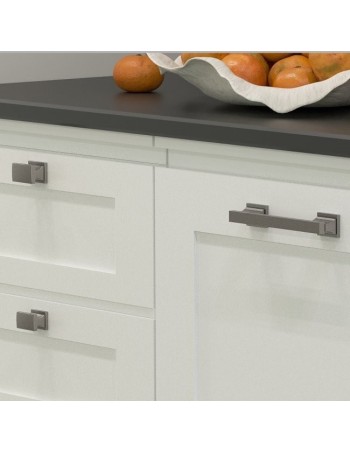 Poignée Et Boutons En Nickel Satiné - Collection Kensington
